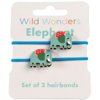 2 elásticos de pelo de elefante.