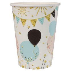 Caja de fiesta con purpurina y globos. n2