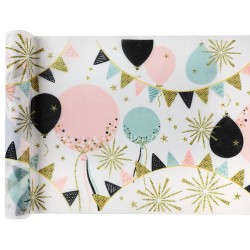 Caja de fiesta grande con purpurina y globos. n�2