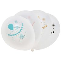 Contiene : 1 x 8 globos y globos con purpurina.
