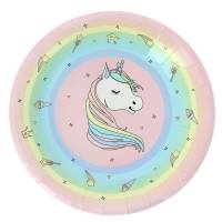 Contiene : 1 x 10 platos de unicornio