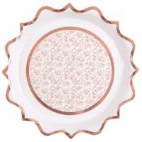 Contiene : 1 x 10 Platos Flor - Bailarina