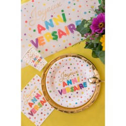 20 servilletas de cumpleaos con globos multicolores. n1