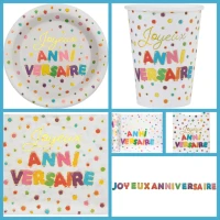 Caja grande para fiesta de cumpleaos con globos multicolores