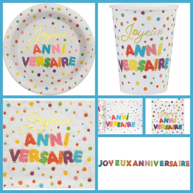Caja grande para fiesta de cumpleaos con globos multicolores 