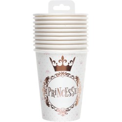 10 copas princesa oro rosa. n3