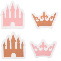 Caja de Fiesta Maxi Princesa Oro Rosa. n�4