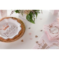 Confeti de oro rosa princesa. n3