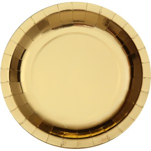 10 platos de oro brillante