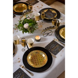 10 servilletas de cumpleaos doradas y brillantes.. n1