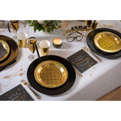 10 servilletas de cumpleaos doradas y brillantes.. n2