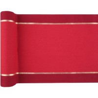 Camino de mesa navideño Red chic