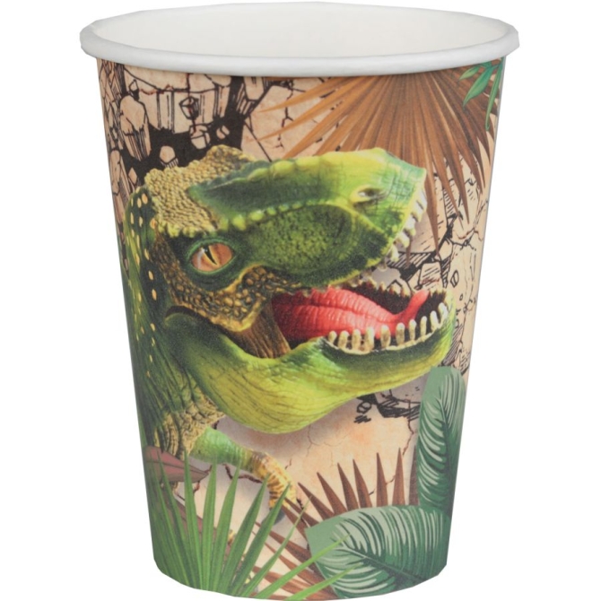 10 vasos de dinosaurio 