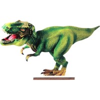 Contiene : 1 x Decoracin de madera de dinosaurio