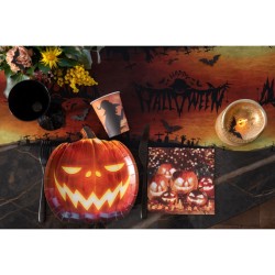 10 platos de espantapájaros de Halloween. n°1
