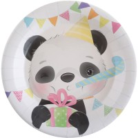 Contiene : 1 x 10 Platos Panda Beb