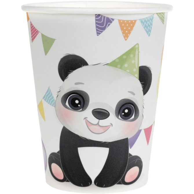 10 vasos Baby Panda 