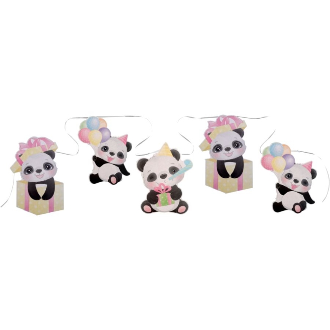 Guirnalda de banderines Baby Panda 