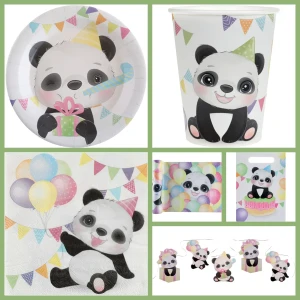 Caja de fiesta grande del Panda Beb