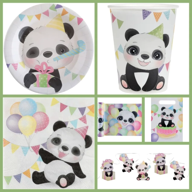 Caja de fiesta grande del Panda Bebé 