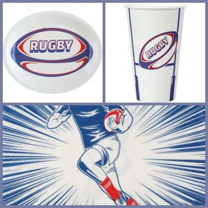 Caja de fiesta de rugby