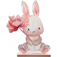 Decoracin de madera de conejo