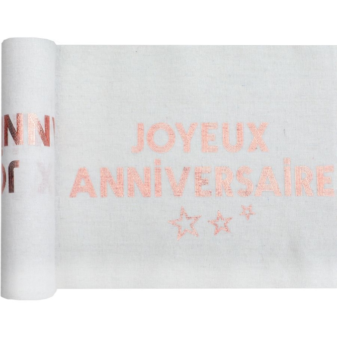 Camino de Mesa Rose Gold � Estrella por un D�a 