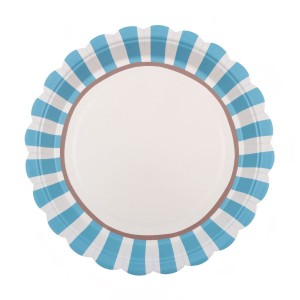 6 platos Dolce Vita azul cielo