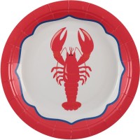 6 platos peque�os Dolce Vita rojos