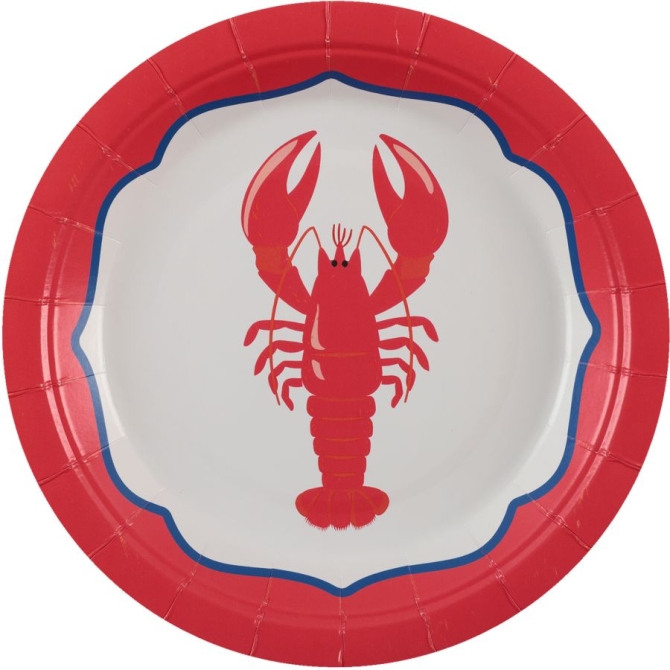 6 platos peque�os Dolce Vita rojos 