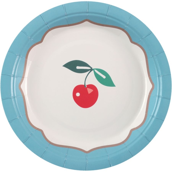 6 platos peque�os Dolce Vita azul cielo 