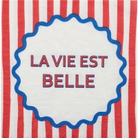 12 servilletas rojas Dolce Vita