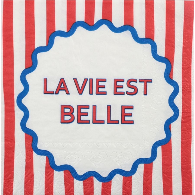 12 servilletas rojas Dolce Vita 