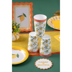 1 vaso reutilizable amarillo Dolce Vita. n�2