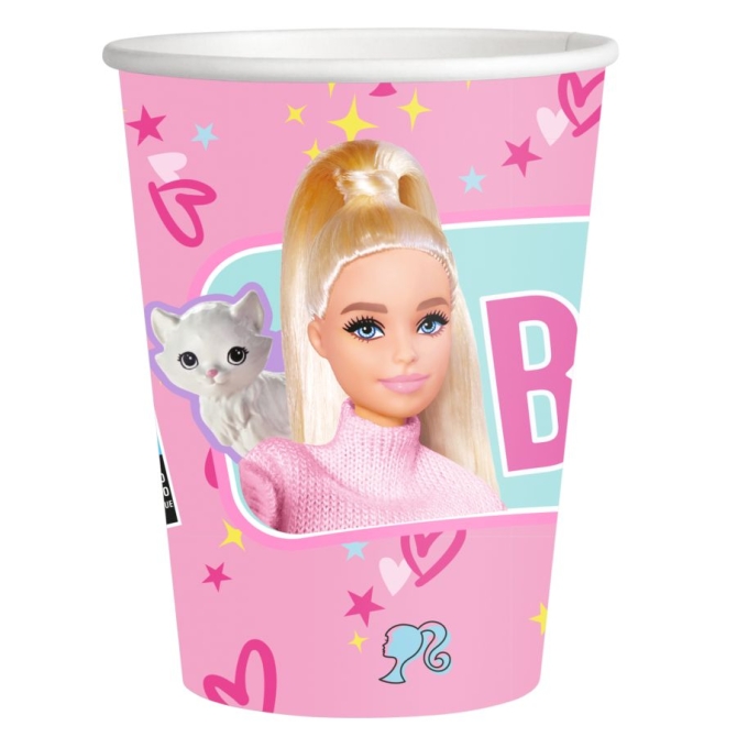 8 vasos de Barbie 