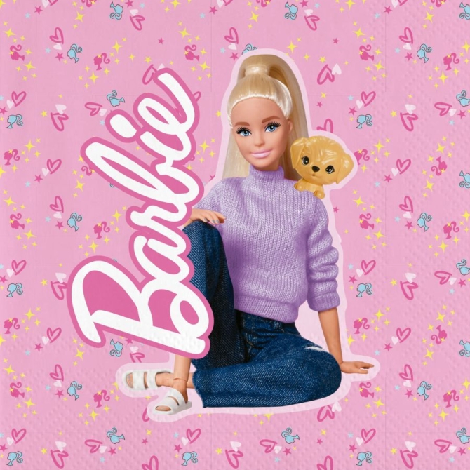 20 servilletas de Barbie 