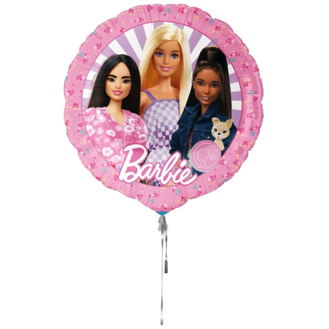Globo de aluminio con dise�o de Barbie (helio) - � 45 cm 