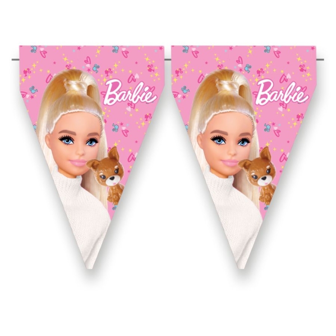 Guirnalda de banderines de Barbie 