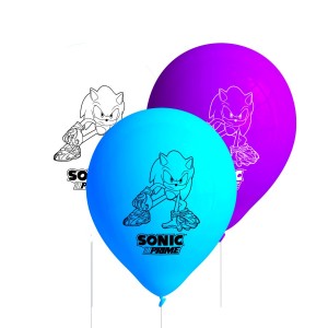 8 globos de Sonic Prime