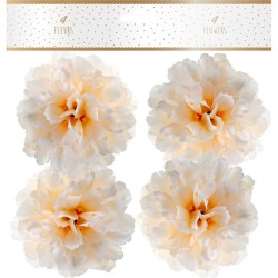 Paquete de 4 peon�as de � 11 cm - Marfil. n�3