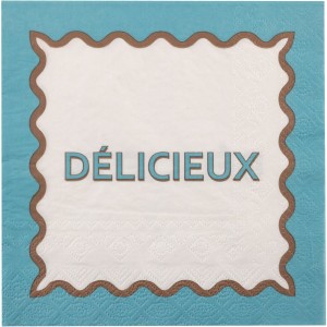 12 servilletas Dolce Vita azul cielo