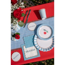 12 servilletas Dolce Vita azul cielo. n�2