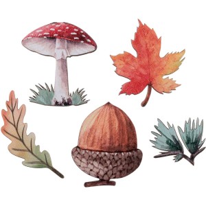 10 confetis esparcibles de oto�o encantado - Madera