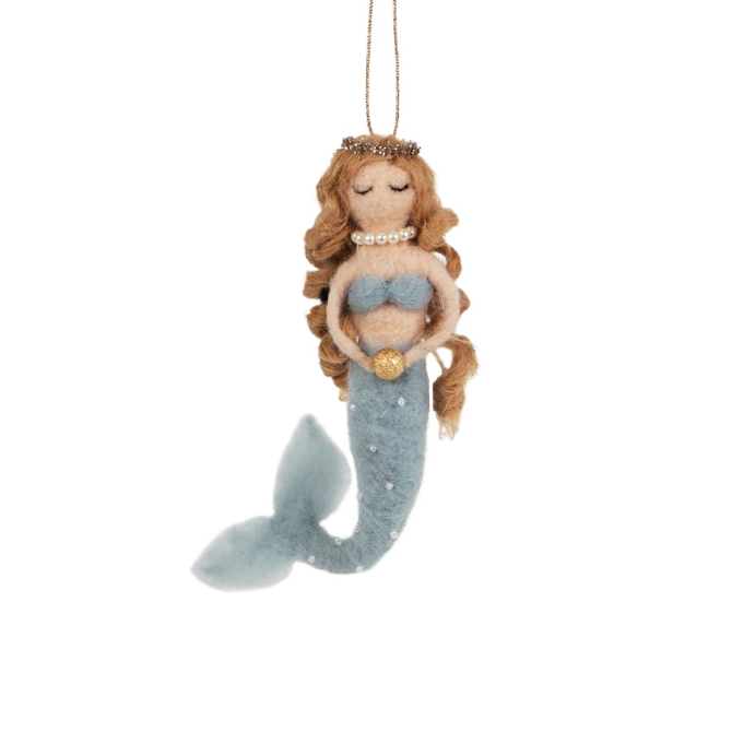 Decoracin para colgar Princesa Sirena (20 cm) - Fieltro 