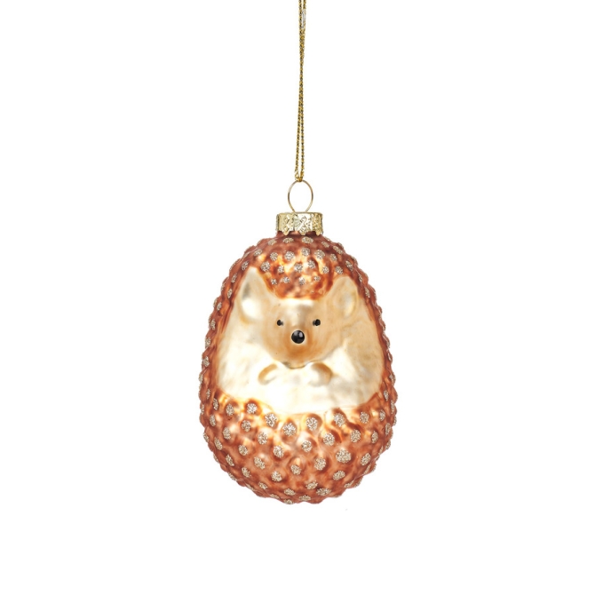 Decoracin para colgar Erizo (8 cm) - Cristal 