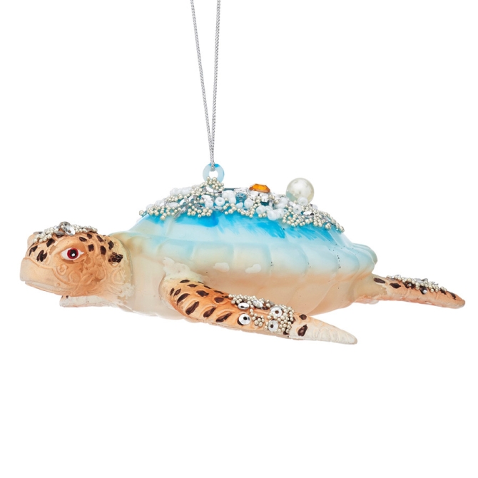 Decoracin para colgar Tortuga Marina (13 cm) - Cristal 