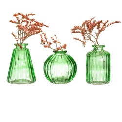 Set de 3 Jarrones - Verde. n1