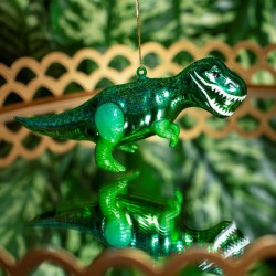 Decoracin para colgar Dino T-Rex (12 cm) - Cristal. n1