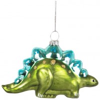 Decoracin para colgar Dino Stegosaurus (11 cm) - Cristal