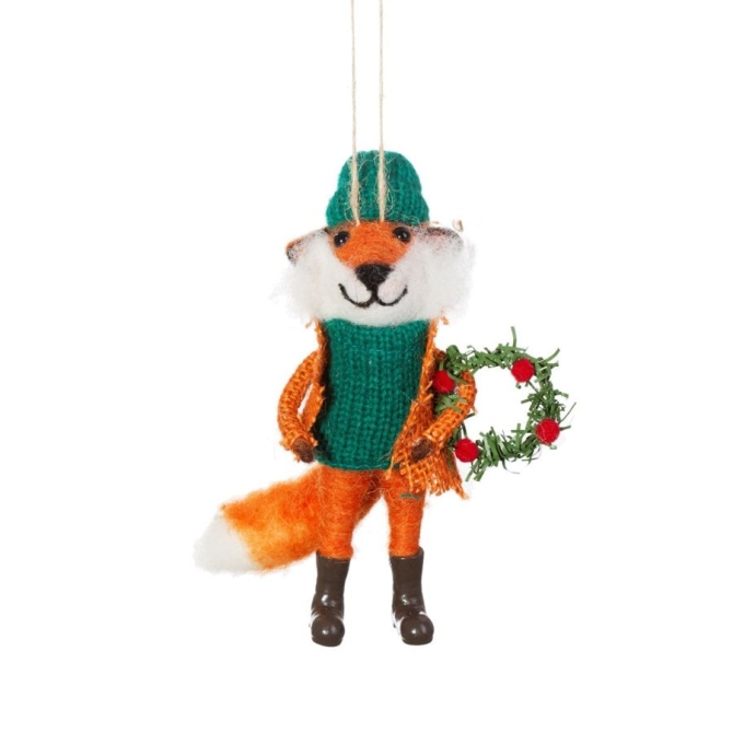 Colgante Fox (15 cm) - Fieltro 